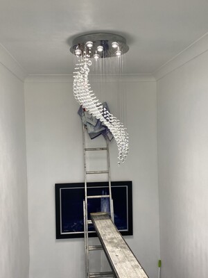 DY Electrical Services Pic 4 - chandelier installation