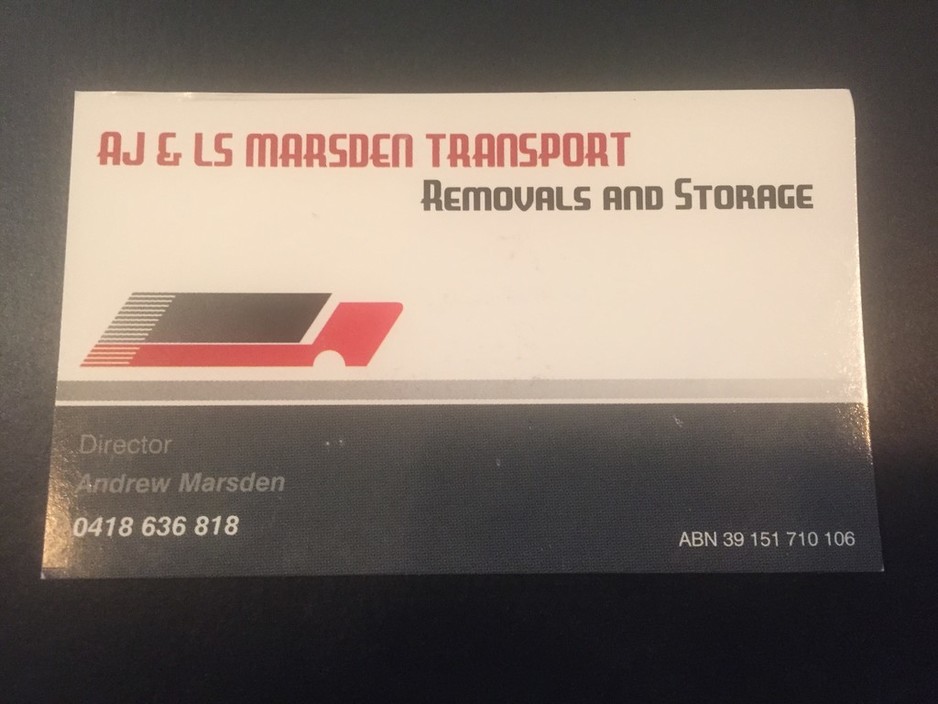 AJ & LS Marsden Transport and Removals Pic 1