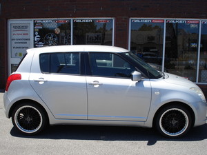 Associated Tyre & Wheel Pic 3 - Versus Wheels and new tyres fitted to this Suzuki Swift