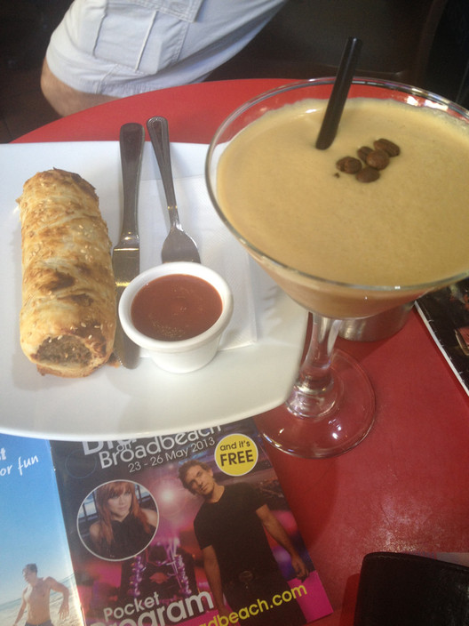 Three Beans Pic 1 - Espresso martini and sausage roll