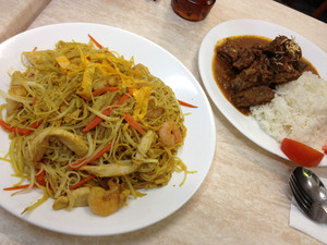 Malacca Corner Restaurant Pic 2 - Singapore Noodles and Beef Rendang