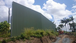 Cedar Grove Roofing Pic 4 - Colourbond wall at Nerang