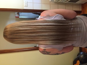 Wicked Hair Extensions Pic 2 - After 40 hair extensions installed