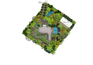 Grotec Landscape Solutions Pic 2 - Our ideas for outdoor living planting themes colours surfaces and finishes for all hard landscaping elements are presented in a concept design plan