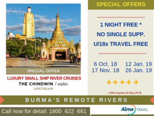 Thailand & South East Asia Travel Pic 3 - Explore the Chindwin on a 7 nights upstream luxury river cruise on a Pandaw small ship Call us now for flight and cruise reservations