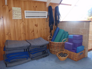 The Treehouse Yoga Pic 2 - Mats and props available to borrow or feel free to bring your own