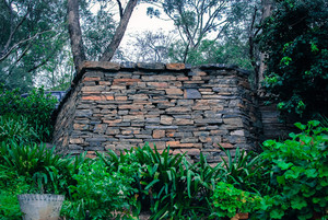 JRM Stonework Pic 3 - Kanmantoo Bluestone Dry stone retaining wall in Belair South Australia