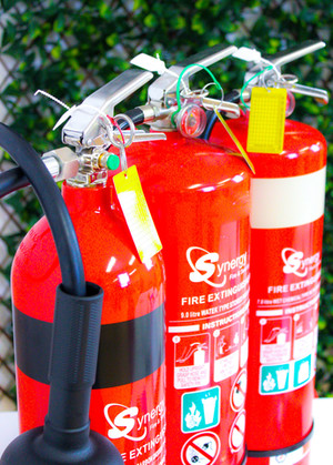 Synergy Fire & Security Pic 2 - Different type of fire extinguisher