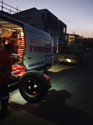 Aussie Mobile Tyre Services Pic 4 - My Trucks tyre got side wall ripped at one construction site Aussie mobile tyre services come to my location in box Hill and changed the tyre within 1 hour really appreciate their fast service Very professional