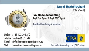 Tax Code Accounting Pic 5 - Business Card