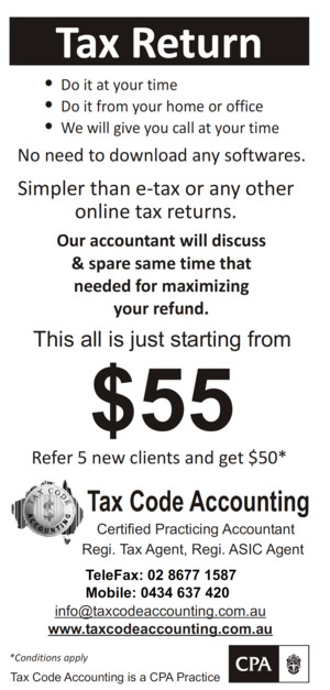 Tax Code Accounting Pic 2 - Use this flyer and get discount of 10