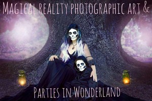 Parties in Wonderland Pic 5 - Fantasy Portrait Packages are available with photography by Magical Reality Photographic Art check them out on Facebook This is a mother and son portrait we did at Halloween