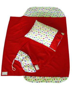 JLYBNZ Kindy Sheets Pic 3 - Red Sheet Set