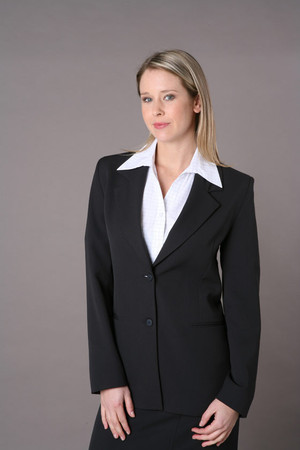 J & M Clothing Pic 2 - Long Line Navy Micro Fibre Jacket has matching skirt Pants