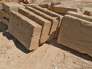 Yangan Sandstone Pic 2 - Wheel Sawn Rough Cut Steps