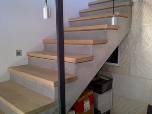 Buildtone Building Services Pic 5 - Concrete stair during construction