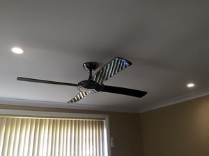 Piper Electrical & Communications Pic 4 - I had the pleasure of installing a Hunter Pacific Icon fan today The colour is Black ice The most impressive gorgeous fan that Ive seen