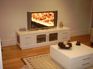 Daring Kitchen Designs Pic 2 - Matching TV unit Coffee Table