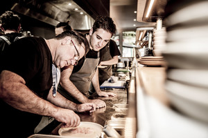 Grossi Florentino Pic 2 - Guy Grossi and head chef Mario at Grossi Florentino Grill