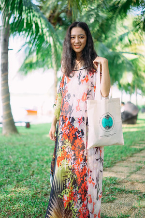 deidaa Pic 2 - Deidaa Organic Cotton Tote Bag with Floral Maxi