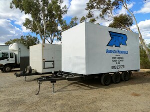 AR Removals & Storage Pic 3 - Multiple enclosed trailer sizes added to our large truck to ensure only 1 delivery is required where possible