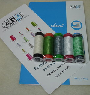 Always Quilting Pic 3 - Aurifil threads and colour charts