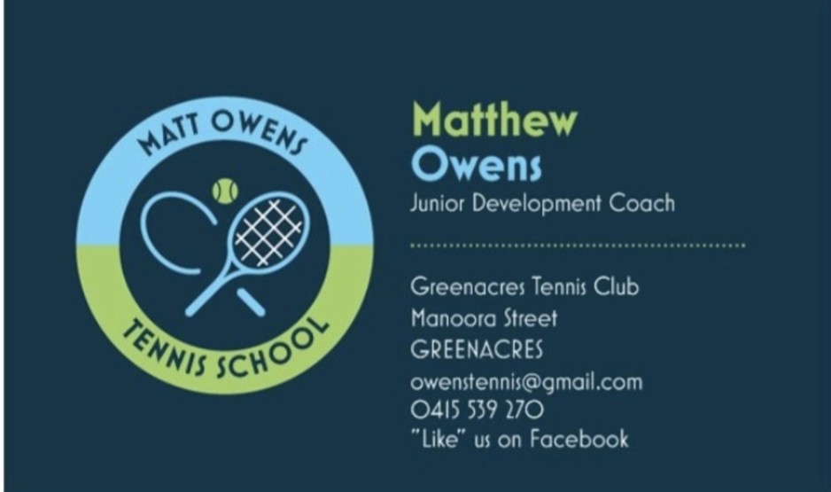 Matt Owens Tennis School Pic 1