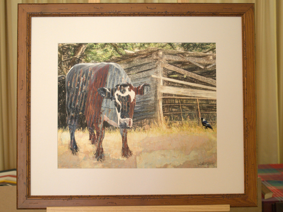 Tysyn Designs, Frames and Framing Pic 1 - Tin Steer SOLD