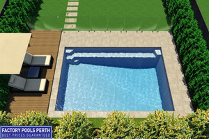 Factory Pools Perth Pic 4 - 7m x 4m Hampton pool