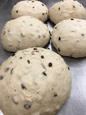 Molly Denes Bakehouse Pic 5 - Yeast bun before baking