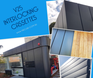 Mr Clad Metal Roofing and Cladding Pic 5 - V25 interlocking cassette Profile