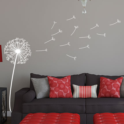 VINYL INTERIOR DESIGN Pic 1 - Dandelion Wall Decal