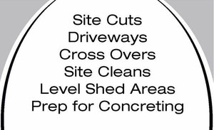 Hosey Earthworks Pic 4 - Site cuts Driveways Cross overs Site Cleans Level Shed Areas Preparation For Concreting