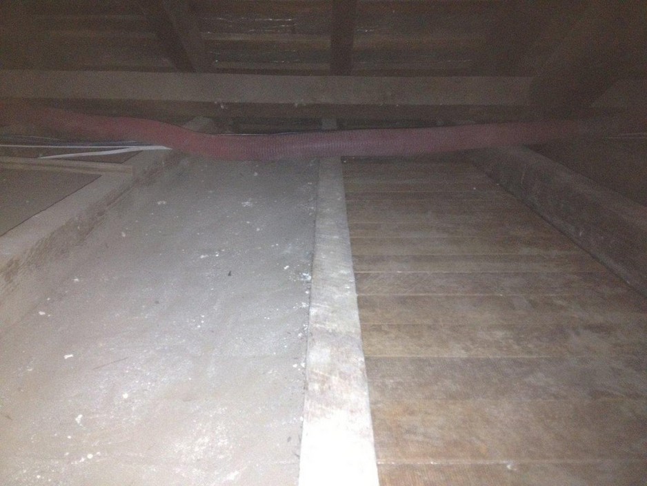 Ezigreen Solutions Pic 1 - Before and After Attic Vacuuming