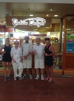 Bakers Delight Lakes Entrance Pic 5 - Visit from Max and Karsten from 2014 TV reality series The Block