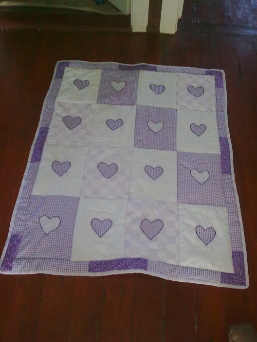 NEL'S SEW AND PATCH Pic 1 - hearts quilt