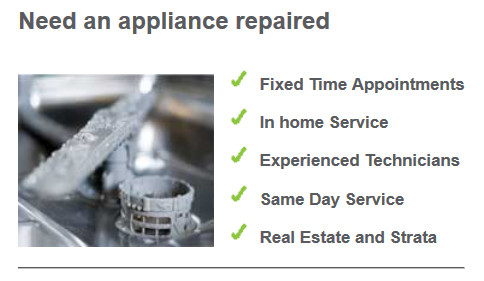 Sydney Domestic Appliance Centre Pic 1 - Just a few of the services that we offer