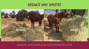 Just Grazin Custom Nets Pic 3 - Save Hay Reduce Waste Save Money