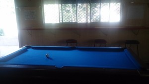 Commercial Hotel Pic 2 - A blue felt pool table