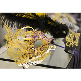 The Theatrical Costume Guide Pic 1 - Beautiful Hand Made Feather Venetian Masks Laser Cut Masks