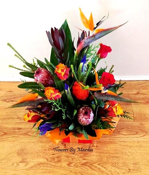 Flowers By Marsha Pic 1 - Birds of Paradise Boxed Arrangement