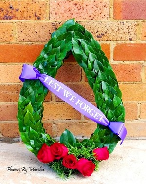 Flowers By Marsha Pic 4 - Traditional Anzac Wreath