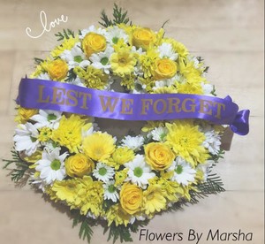 Flowers By Marsha Pic 5 - Floral Anzac Tribute Wreath