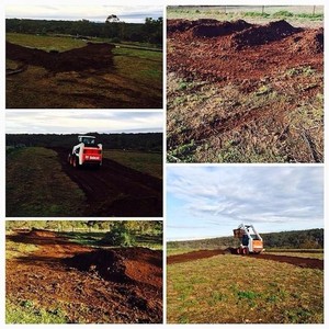 S and N Bobcats Pic 2 - Stage 1 of building motorbike track for a member of the flair riding team