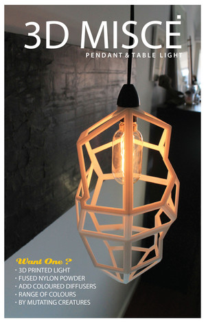 Mutating Creatures Pic 3 - 3D printed light 3D MISCE LIGHT