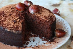 Natalie Bennett Food Pic 5 - GLUTEN FREE Chocolate Coffee Chestnut Torte