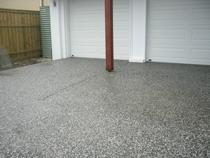 Nickbuilt Concreting Pic 4 - black stone exposed