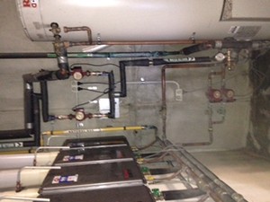 J & F Plumbing Pic 5 - Replacing hot water circulation pumps in a high rise complex