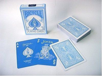 Mehow Magic Pic 1 - BLUE REVERSE BICYCLE PASTEL DECK PLAYING CARDS FASHION DESIGN CUTE ELEGANT GAFF