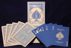 Mehow Magic Pic 2 - BLUE REVERSE BICYCLE PASTEL DECK PLAYING CARDS FASHION DESIGN CUTE ELEGANT GAFF